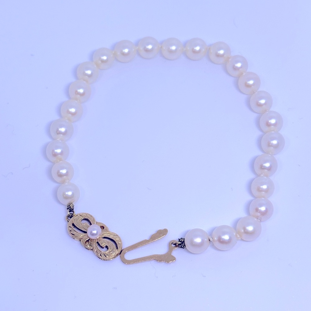 MIKIMOTO PEARL 18K BRACELET OMG WOW!!!!!!!!